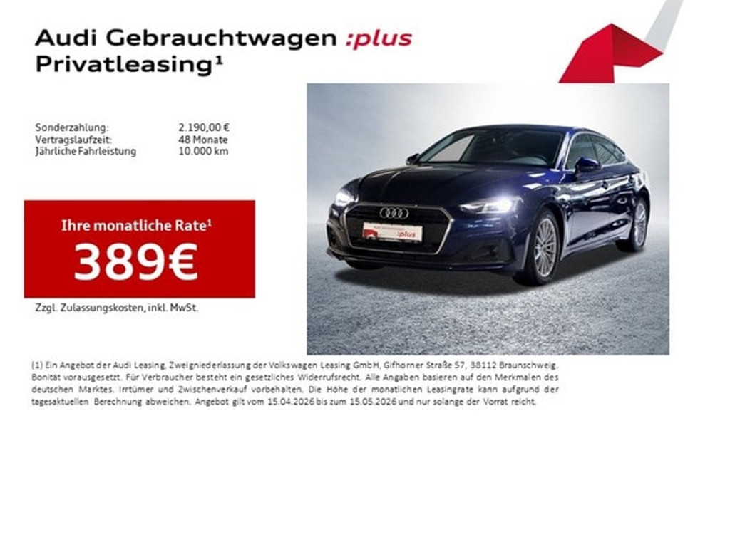 Audi A5 Sportback S-Tronic 35 TFSI