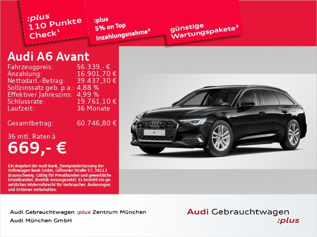 Audi A6 Avant Quattro S-Tronic Hybride 50 TFSI