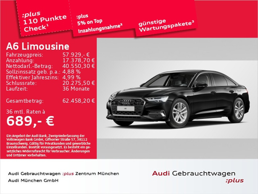 Audi A6 Sedan Quattro S-Tronic Hybride 50 TFSI