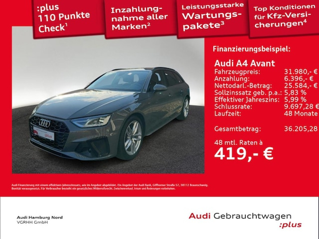 Audi A4 Avant S-Line S-Tronic 35 TFSI
