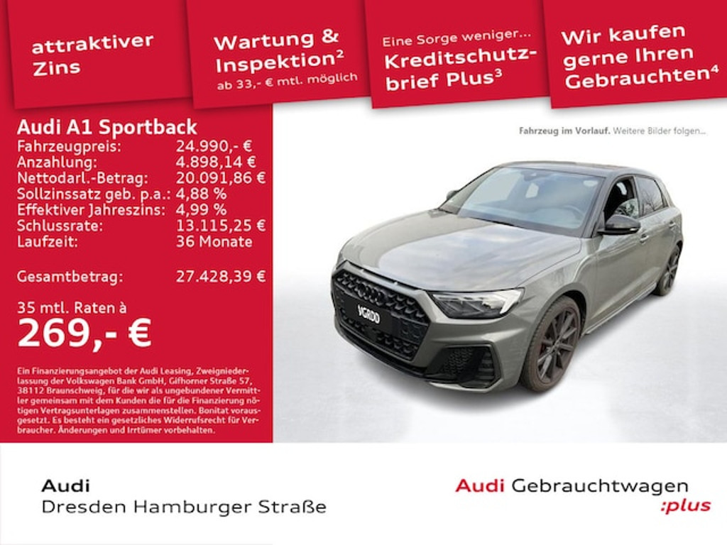 Audi A1 Sportback S-Line S-Tronic 40 TFSI