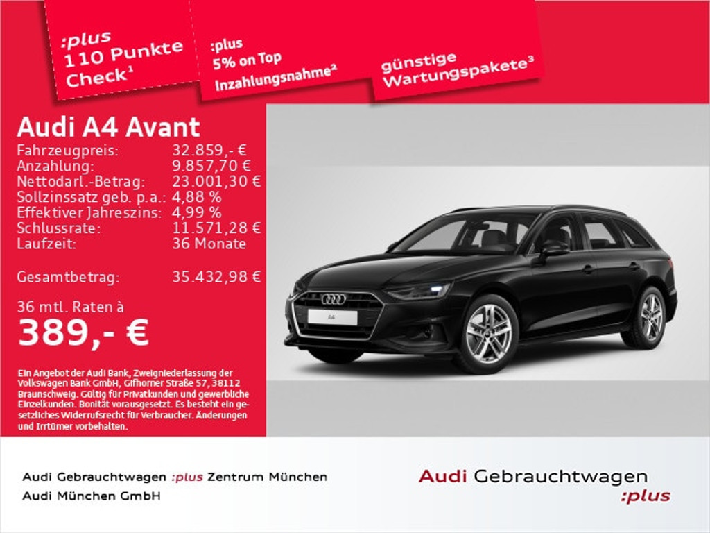 Audi A4 Avant S-Tronic 30 TDI