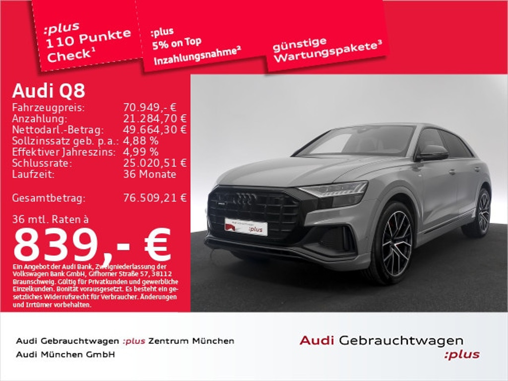 Audi Q8 Quattro Competition 50 TDI