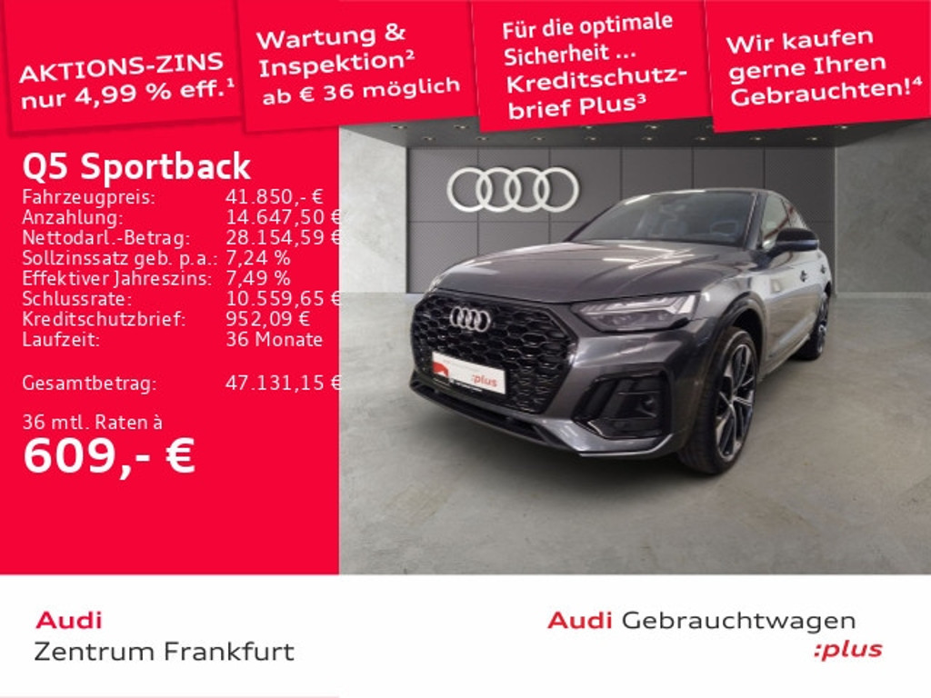 Audi Q5 Sportback Quattro S-Tronic 45 TFSI