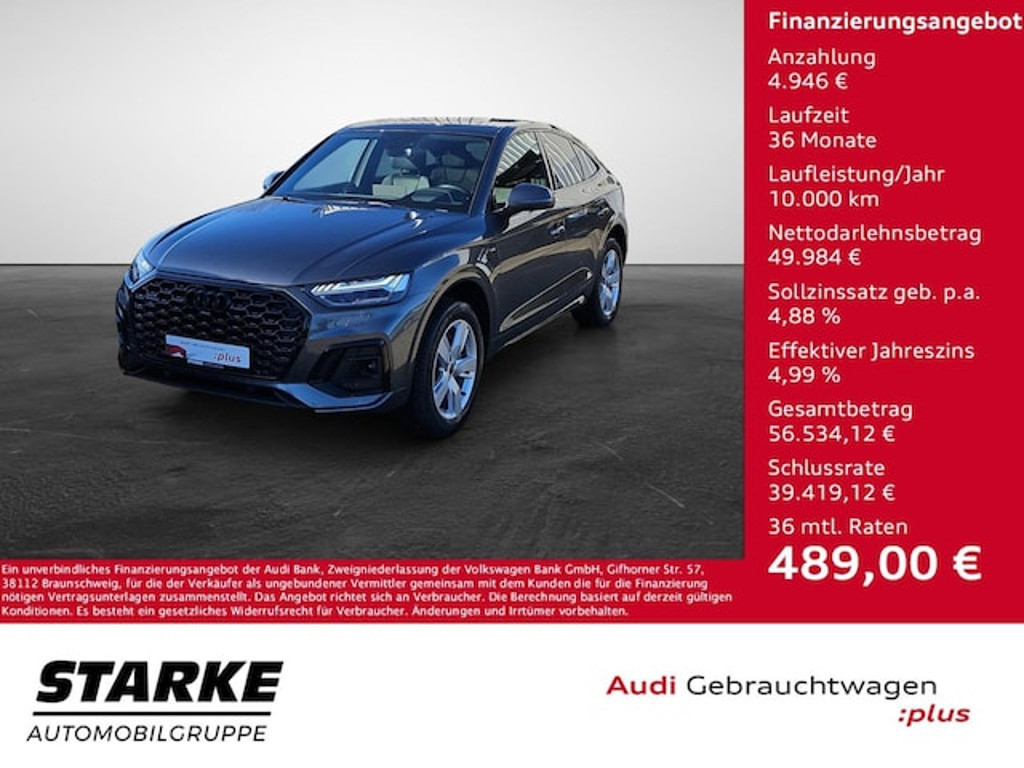 Audi Q5 Sportback Quattro S-Tronic 40 TDI