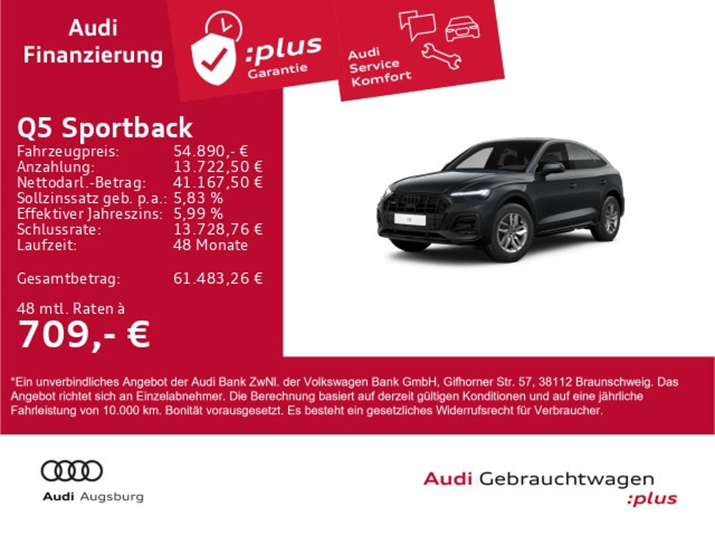 Audi Q5 Sportback Quattro S-Tronic 40 TDI