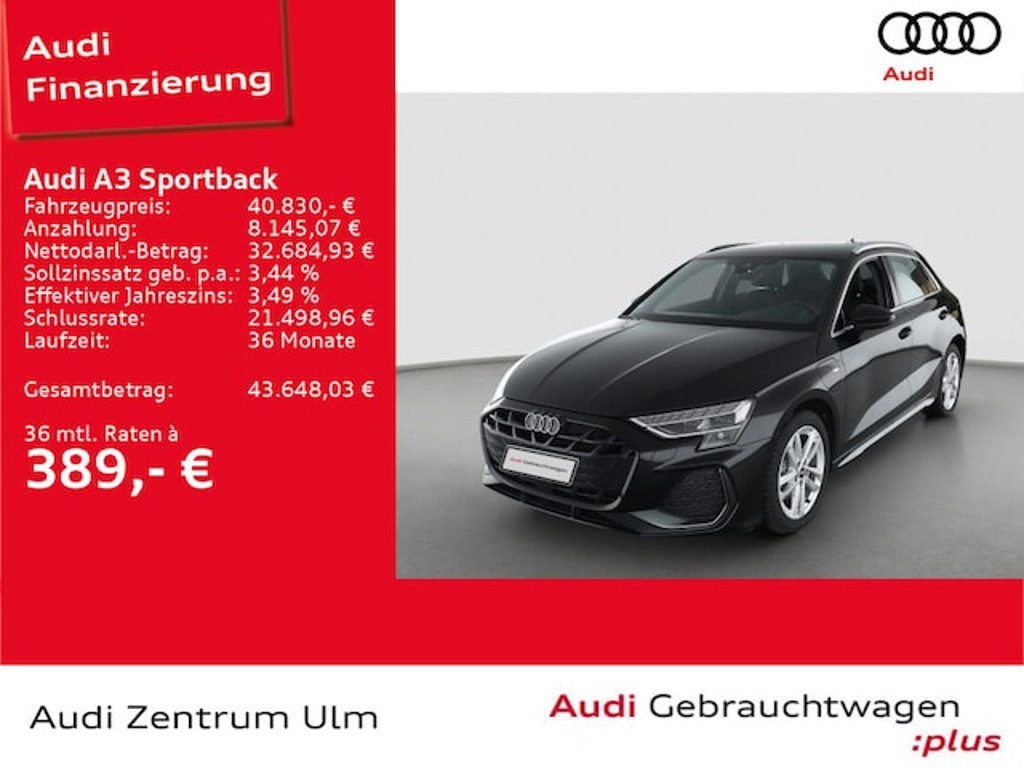 Audi A3 Sportback S-Line S-Tronic Hybride 40 TFSI