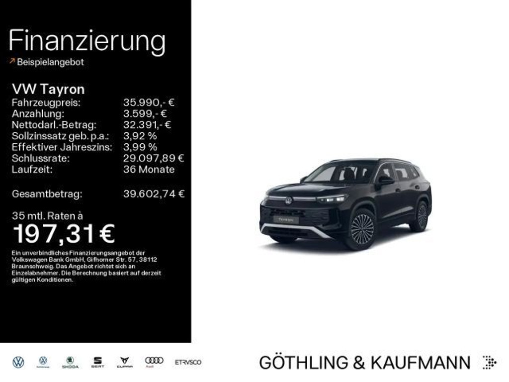 Volkswagen Tayron DSG Life IQ.Drive 1.5 eTSI