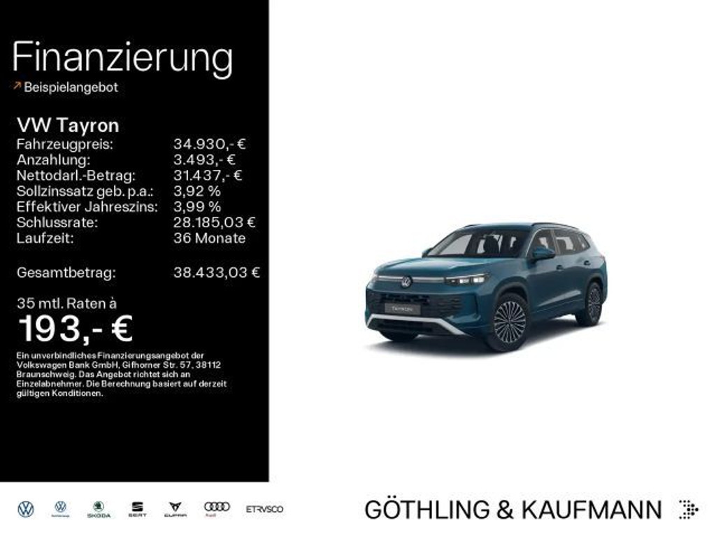 Volkswagen Tayron DSG Life IQ.Drive 1.5 eTSI