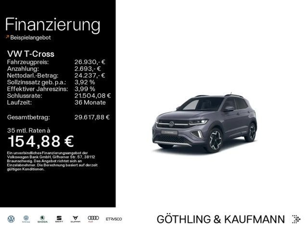 Volkswagen T-Cross DSG R-Line 1.5 TSI IQ.Drive