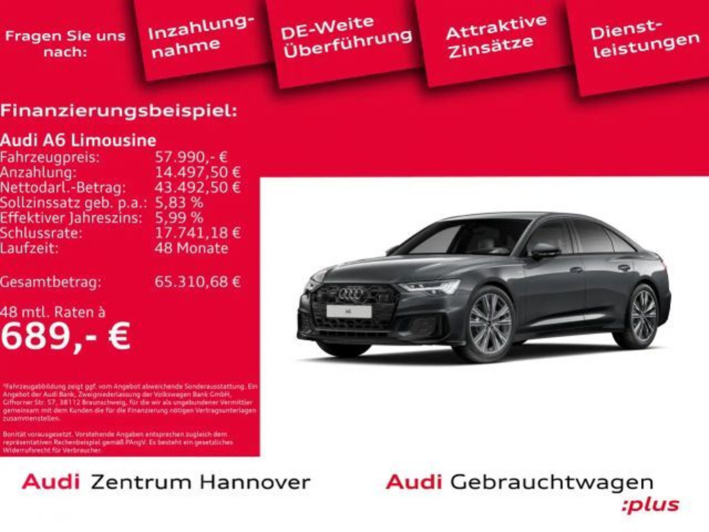Audi A6 Sedan Quattro S-Line 50 TDI