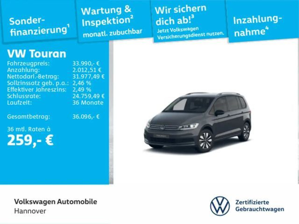 Volkswagen Touran DSG 1.5 TSI IQ.Drive