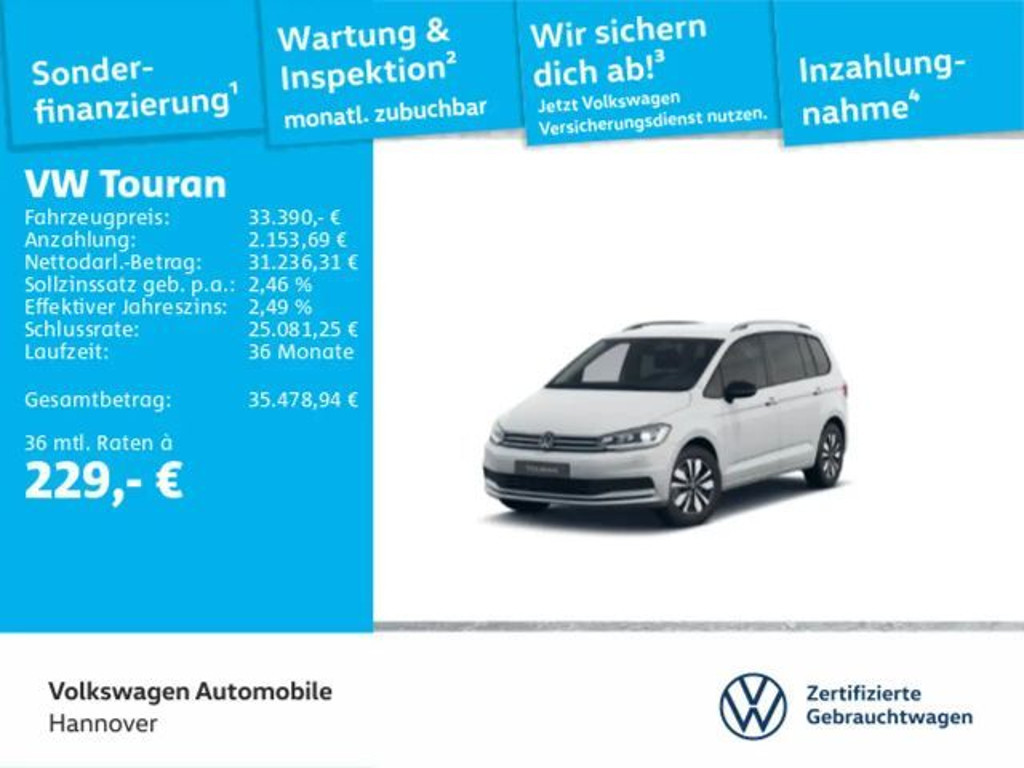 Volkswagen Touran DSG 1.5 TSI IQ.Drive