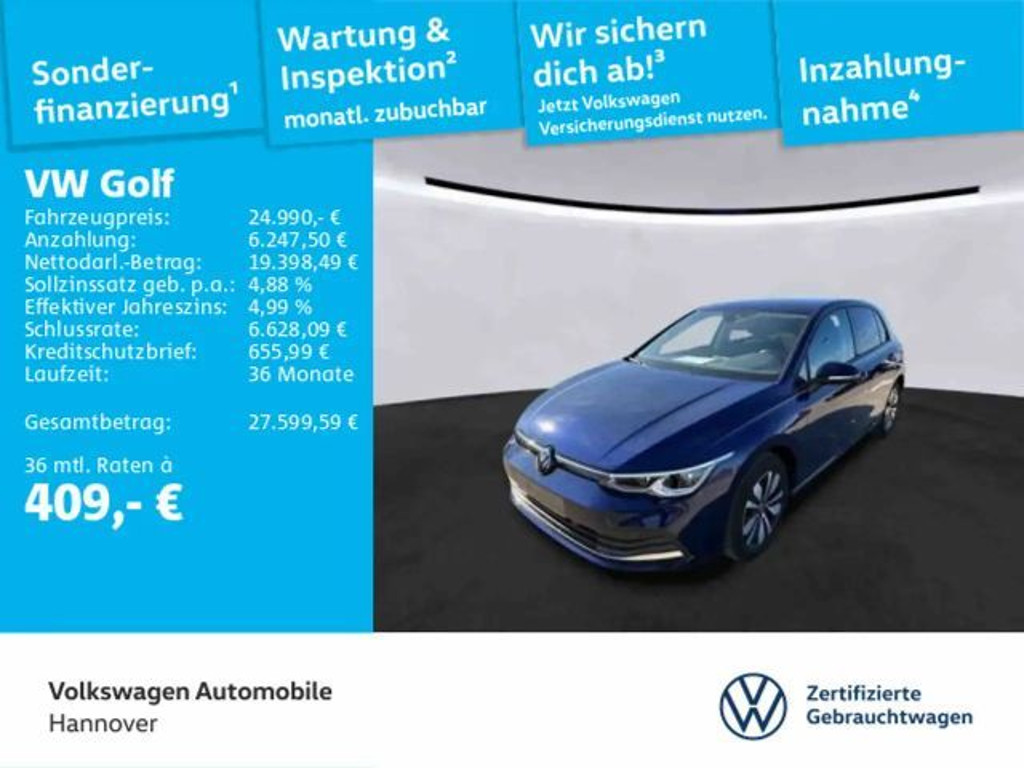 Volkswagen Golf DSG Golf VIII 2.0 TDI Move