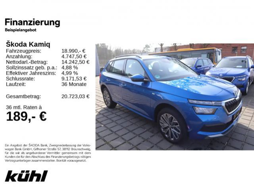 Skoda Kamiq 1.0 TSI Tour