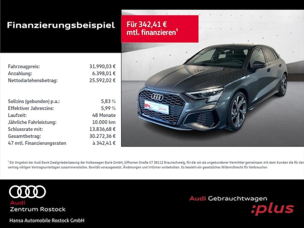 Audi A3 Sportback S-Tronic 35 TFSI