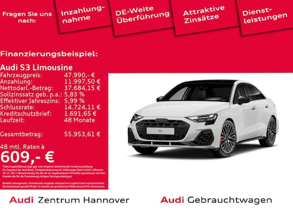 Audi S3 Sedan Quattro S-Tronic