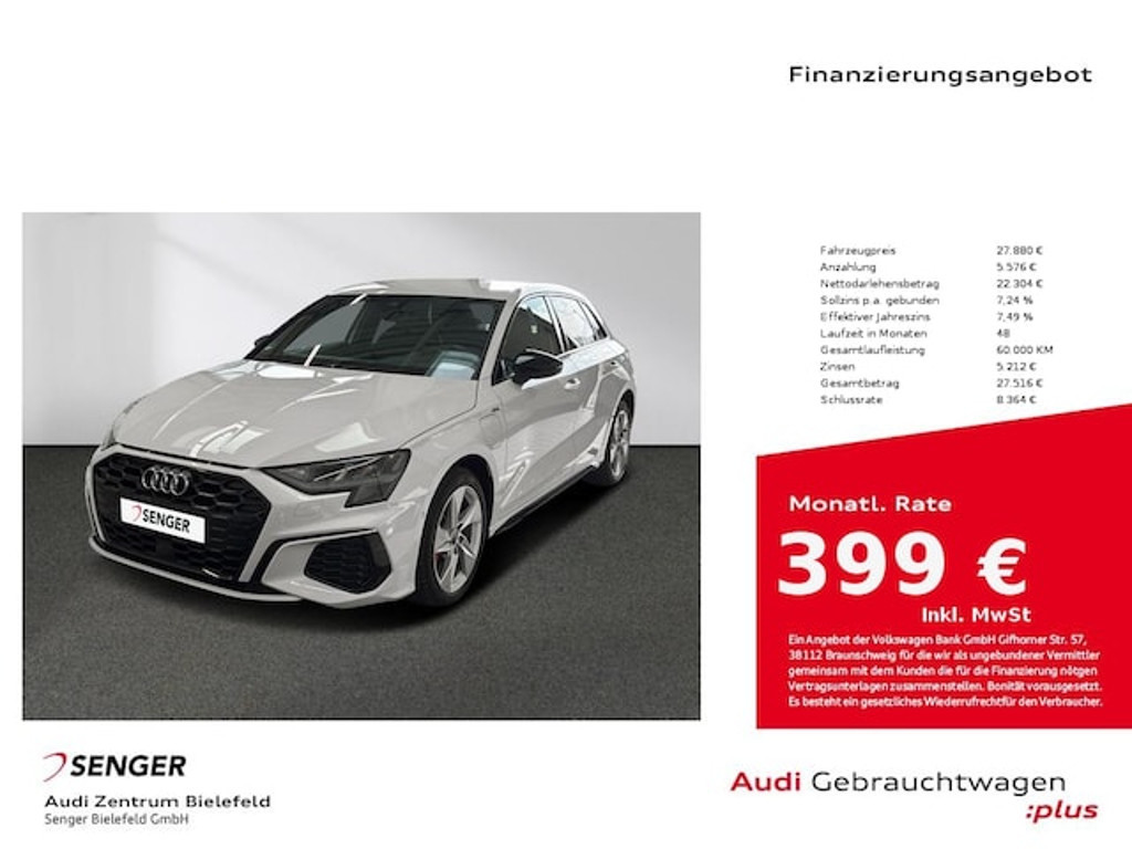 Audi A3 Sportback S-Line S-Tronic Hybride 45 TFSI