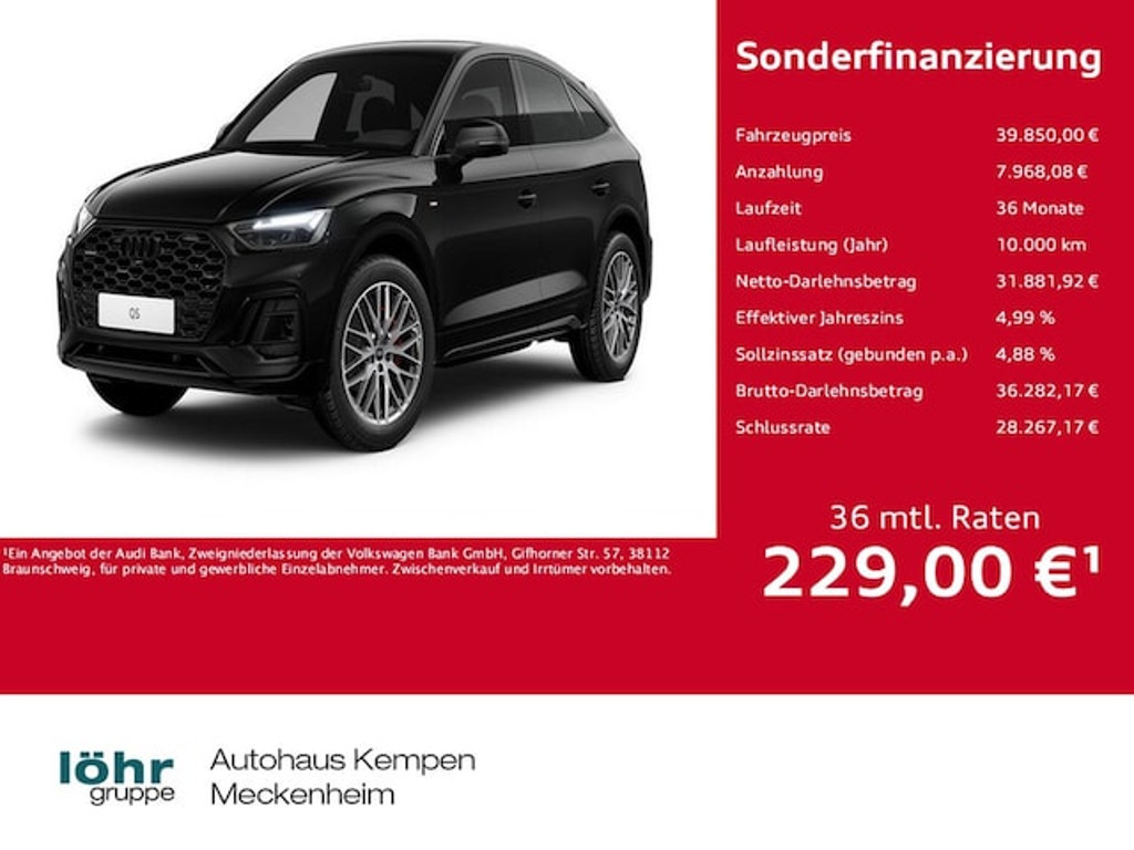 Audi Q5 Sportback Quattro S-Tronic 40 TFSI