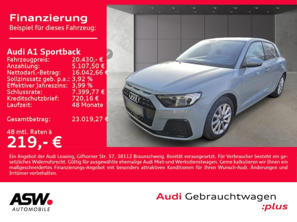 Audi A1 Sportback S-Tronic 30 TFSI