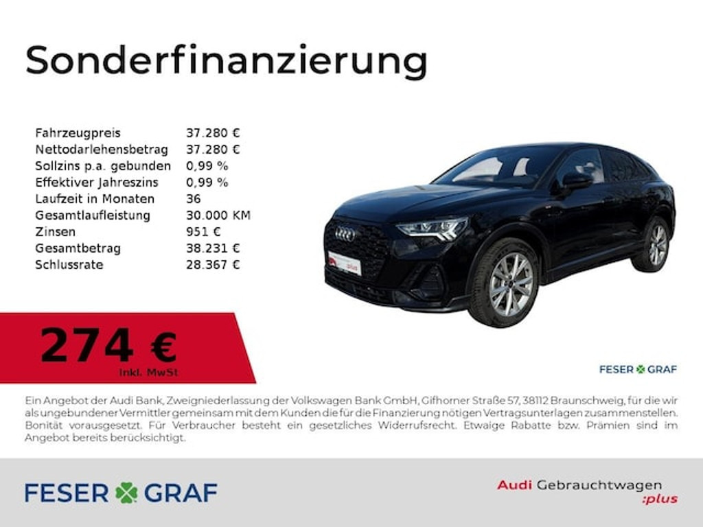 Audi Q3 Sportback S-Line S-Tronic 35 TFSI