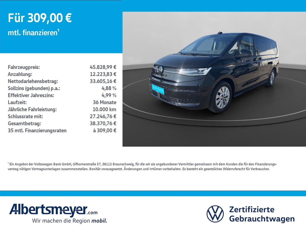 Volkswagen Multivan Life 2.0 TDI Lang T7