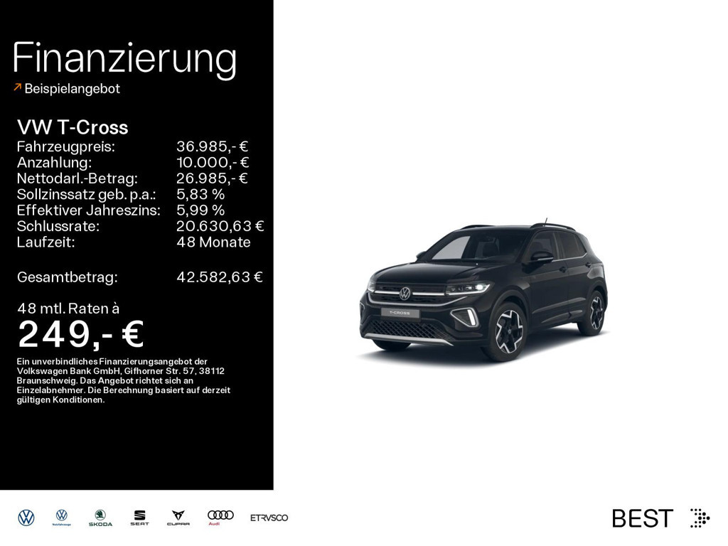 Volkswagen T-Cross DSG Sound R-Line 1.5 TSI IQ.Drive