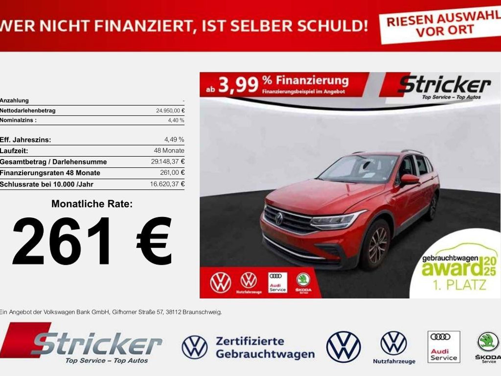 Volkswagen Tiguan Life eHybrid 1.4 TSI