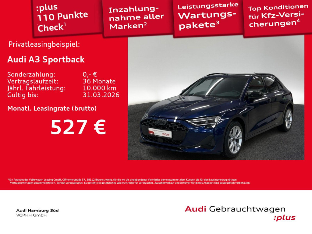 Audi A3 Sportback Sedan S-Line S-Tronic 35 TDI