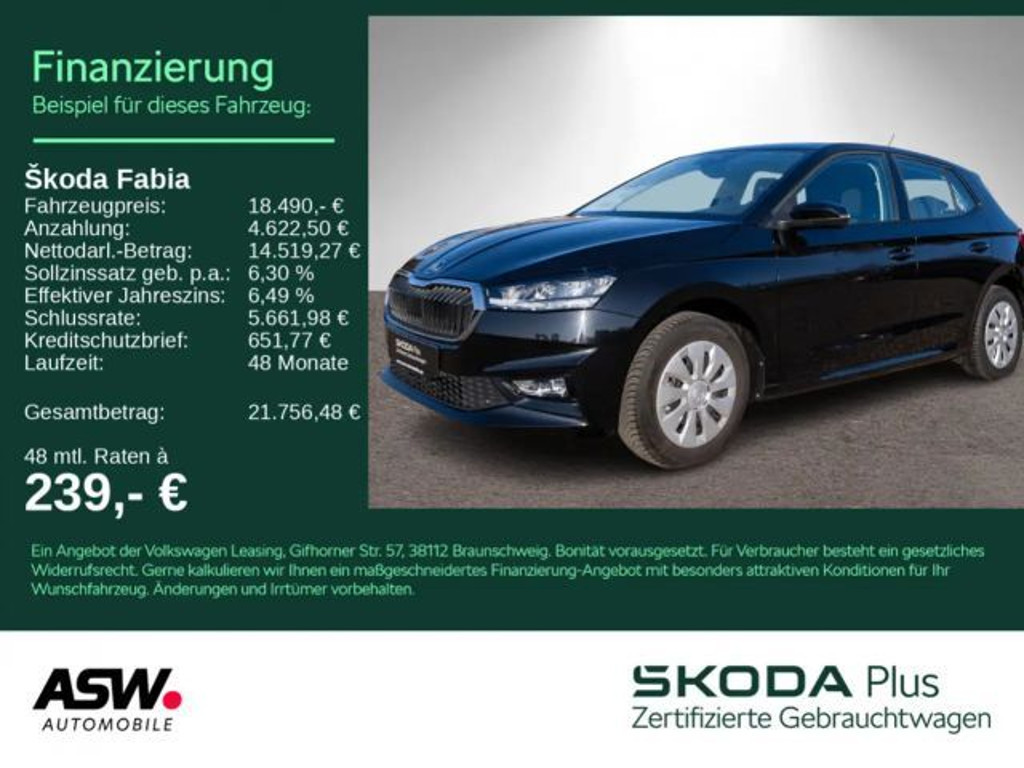 Skoda Fabia 1.0 TSI