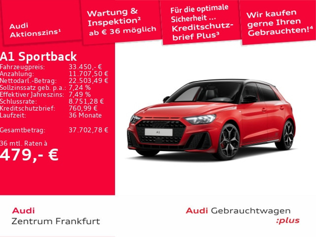 Audi A1 Sportback S-Line S-Tronic 40 TFSI
