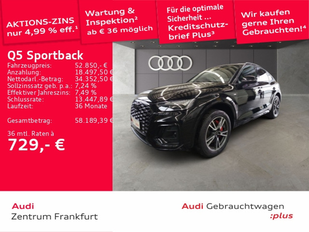 Audi Q5 Sportback Quattro S-Line S-Tronic Hybride 55 TFSI