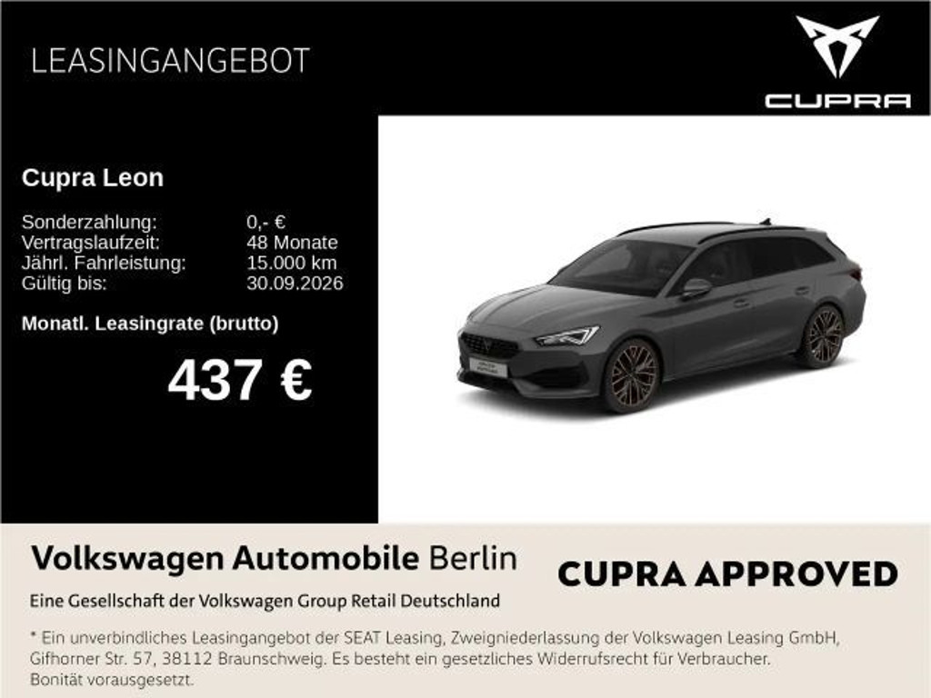 Cupra Leon Sportstourer 4Drive 2.0 TSI DSG VZ