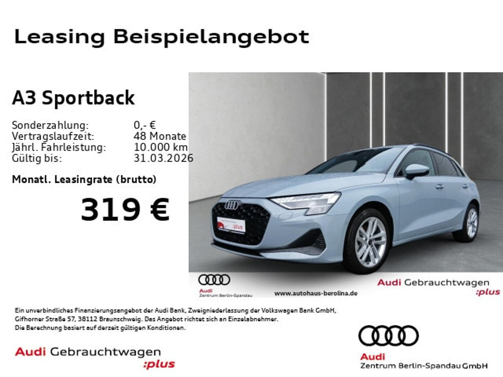Audi A3 Sportback 30 TFSI