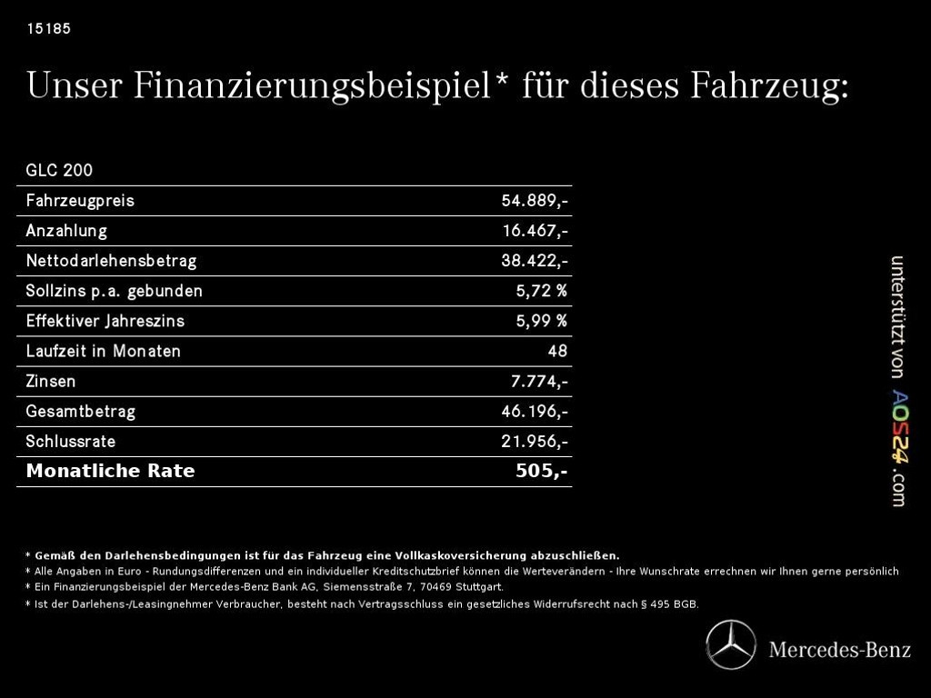 Mercedes-Benz GLC-Klasse GLC 200 4MATIC AMG Line