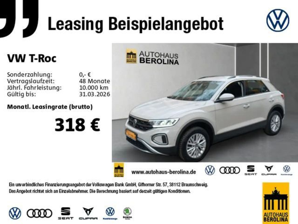 Volkswagen T-Roc DSG Life 1.5 TSI