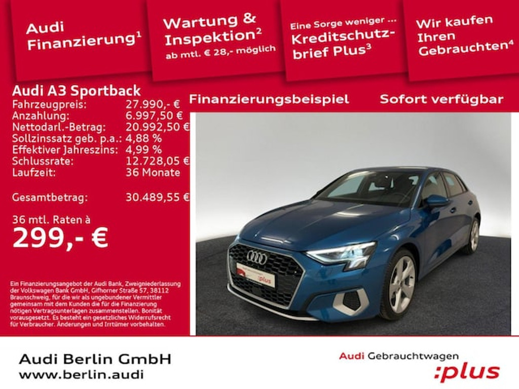 Audi A3 Sportback S-Tronic 35 TDI