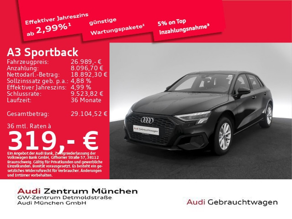 Audi A3 Sportback g-tron S-Tronic