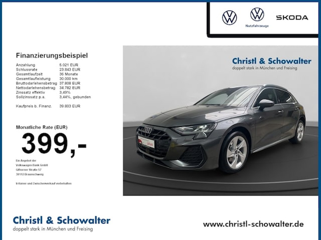 Audi A3 Sportback S-Line S-Tronic Hybride 40 TFSI