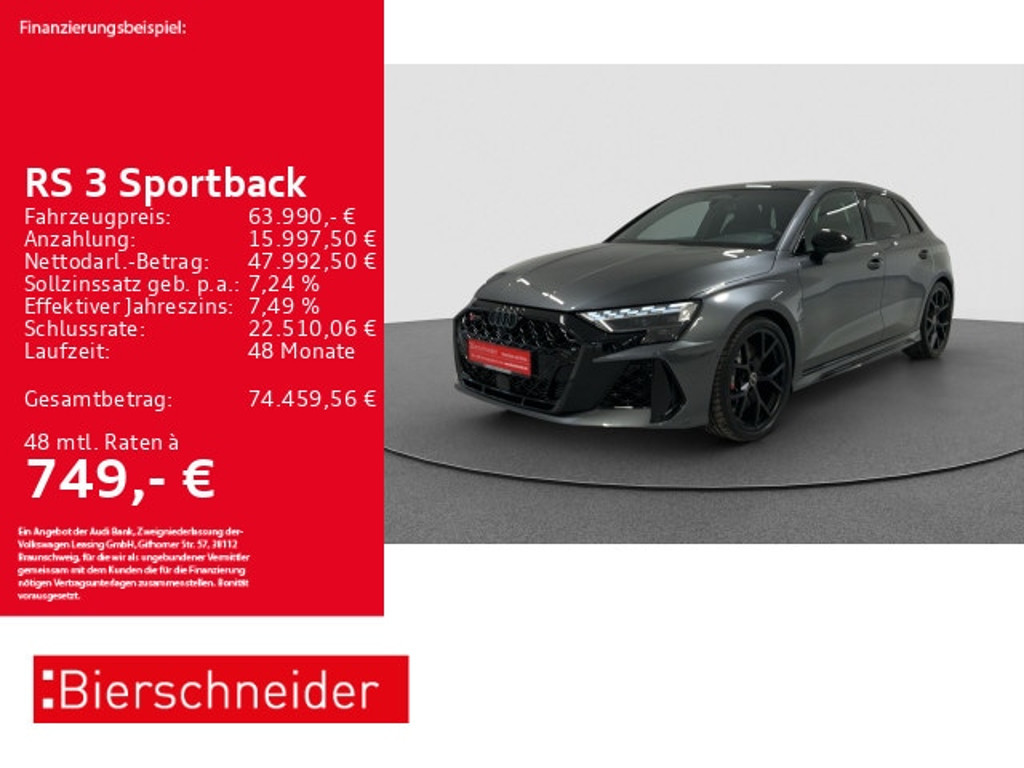 Audi RS3 Sportback Quattro S-Tronic