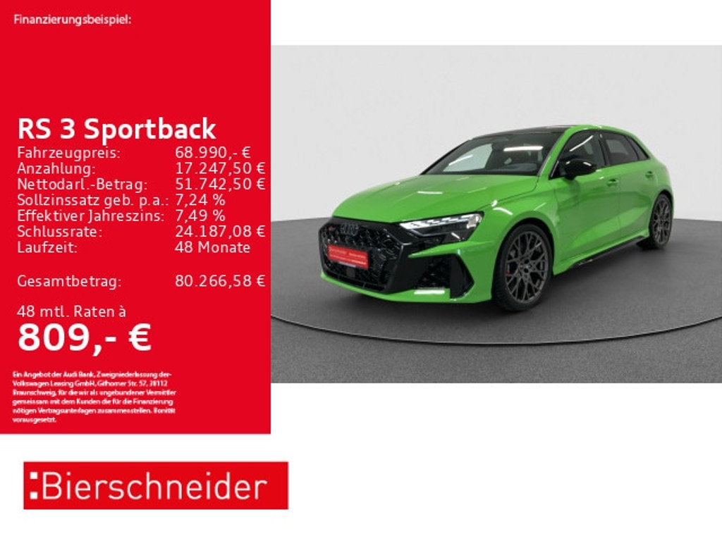 Audi RS3 Sportback Quattro S-Tronic