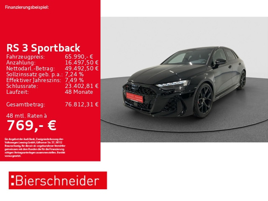 Audi RS3 Sportback Quattro S-Tronic