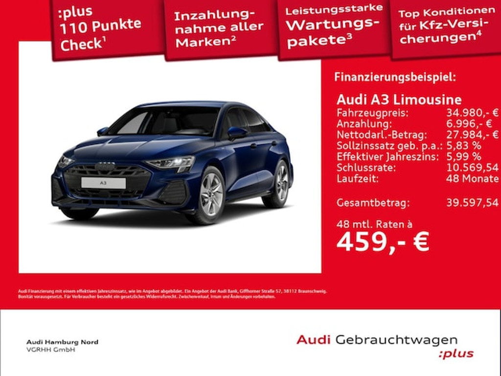 Audi A3 Sedan S-Line S-Tronic