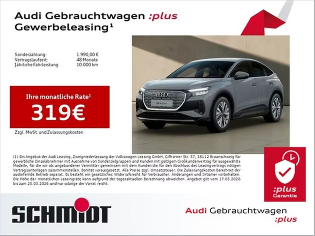 Audi Q4 e-tron Sportback Quattro