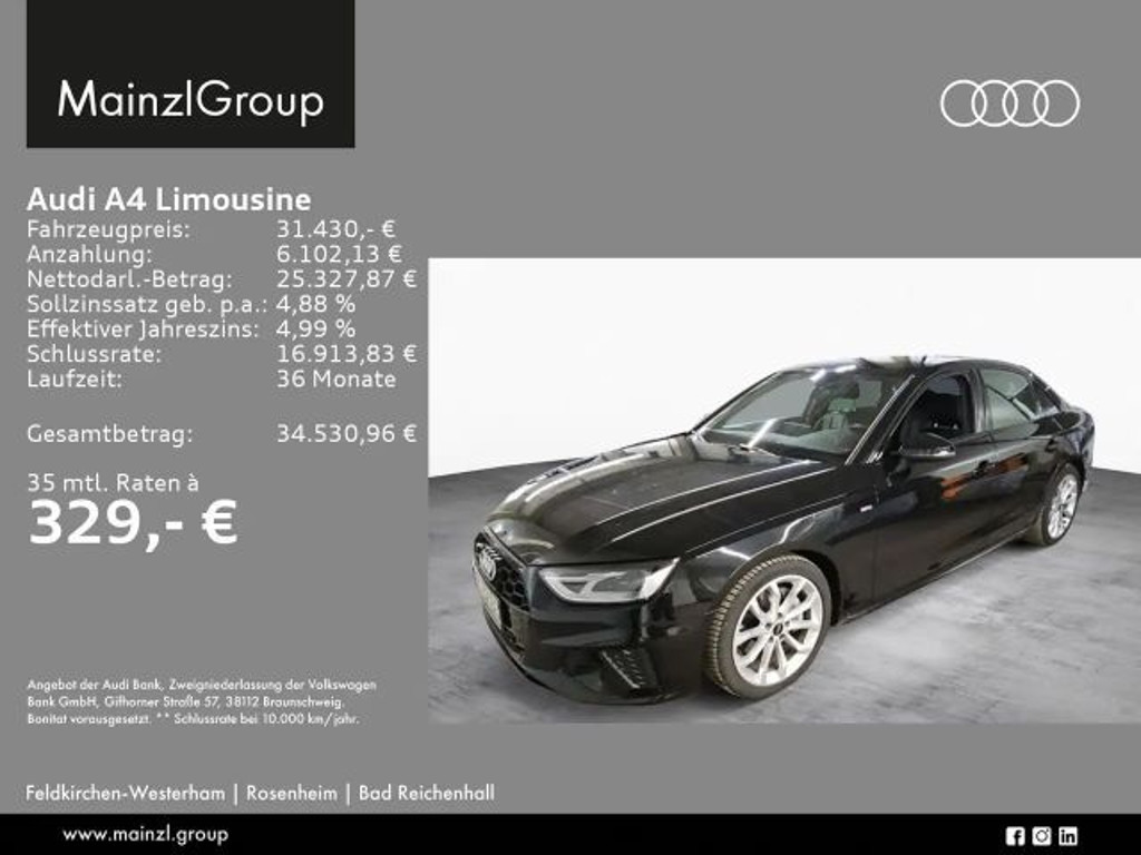 Audi A4 Sedan S-Line S-Tronic 40 TFSI