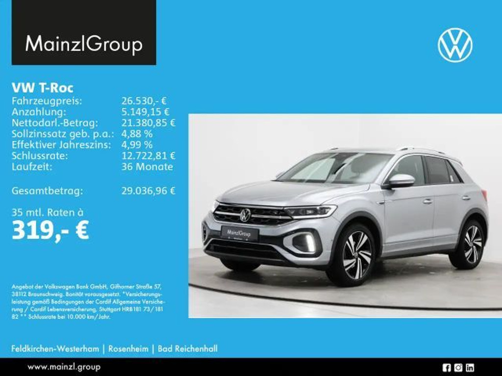 Volkswagen T-Roc DSG R-Line 1.5 TSI