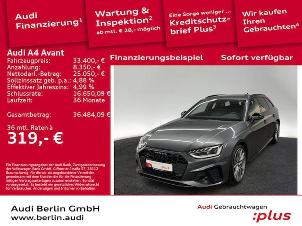 Audi A4 Avant Quattro S-Line S-Tronic 40 TDI
