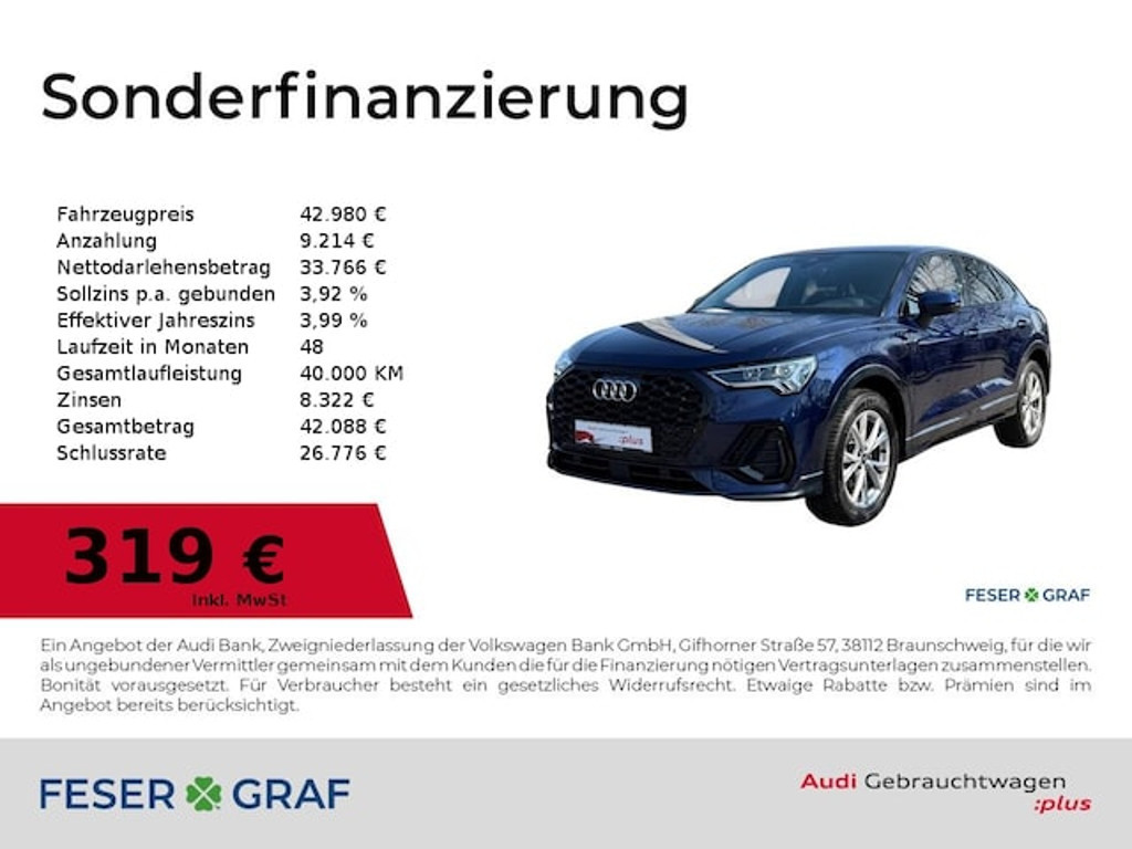 Audi Q3 Sportback S-Line S-Tronic 35 TDI