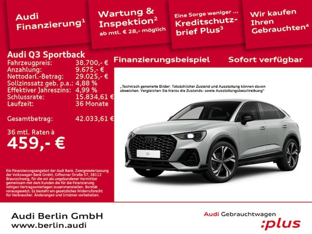 Audi Q3 Sportback S-Line S-Tronic 35 TDI