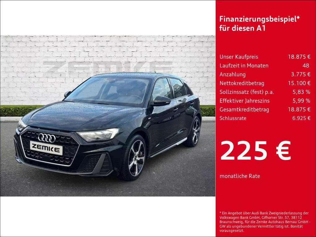 Audi A1 Sportback S-Line 30 TFSI